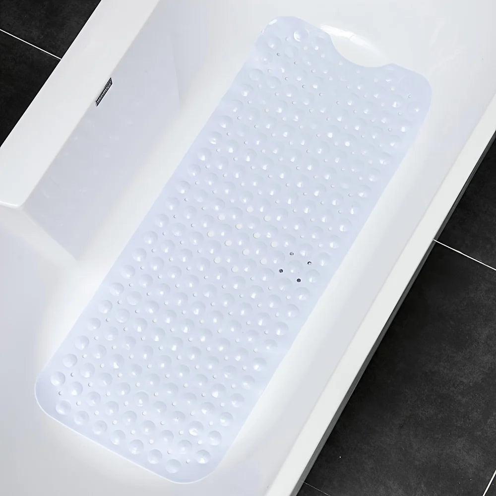 tapis douche antidérapant lavable machine tapis bain texturé trous ronds moderne noir blanc gris