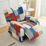 couvre siège rétractable bleu marine moderne fauteuil inclinable deux places polyestère Jacquard