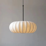 suspension lumineuse moderne pince rayures horizontales blanc opacité 50cm chambre salon restaurant