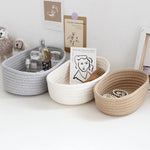 paniers rangement rotin tressé blanc gris brun modernes rustiques réutilisables respectueux environnement multifonctionnels.storage