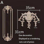 ornement mural bois blanc sculpture baroque fleurs motif classique décoration maison ancien décor