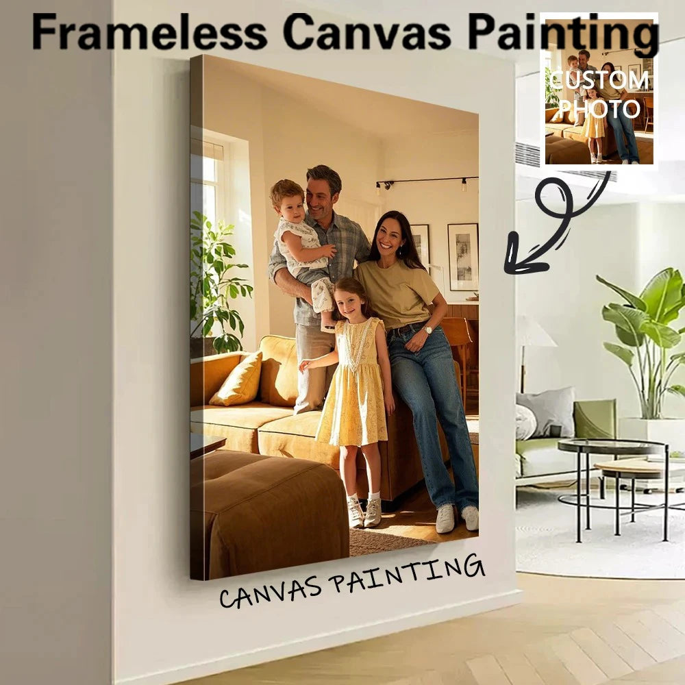 toile peinture moderne blanc beige sans cadre décoration murale rectangle horizontal