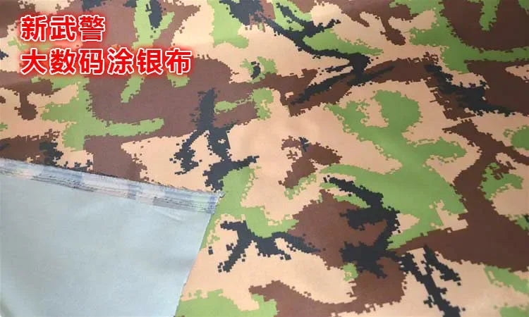 tissu camouflage imperméable polyester vert gris blanc bleu marron durable anti déchirure