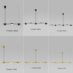 luminaire suspension led moderne rond noir or salon cuisine chambre