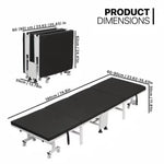 lit pliant multifonction moderne acier texturé noir blancversible sofa chambre coucher