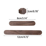 aimants clips magnétiques bois naturel minimaliste modernes stickers papier motif rayé set