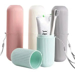 boîte dents voyage gris rose blanche verte rayées moderne respectueuse environnement