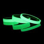 ruban adhésif lumineux vert fluo étanche autoadhésif décoration extérieure guide nocturne sécurité escaliers