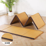 tapis pliable fibre noix coco beige moderne texture paille minimaliste respirant polyvalent support sieste