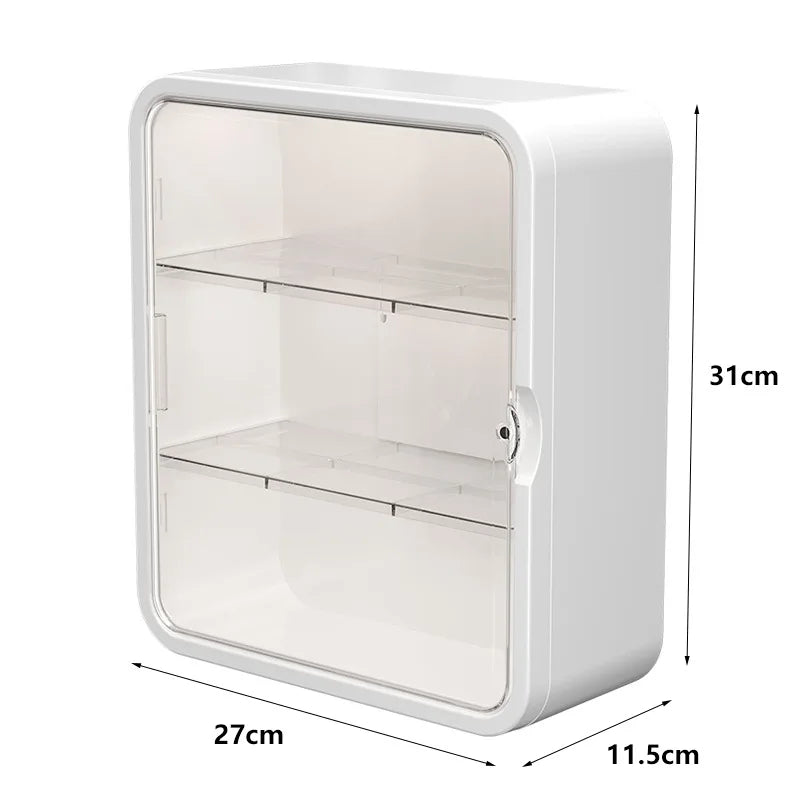 support rangement blanc moderne derrière porte trois niveaux facile vis fixations