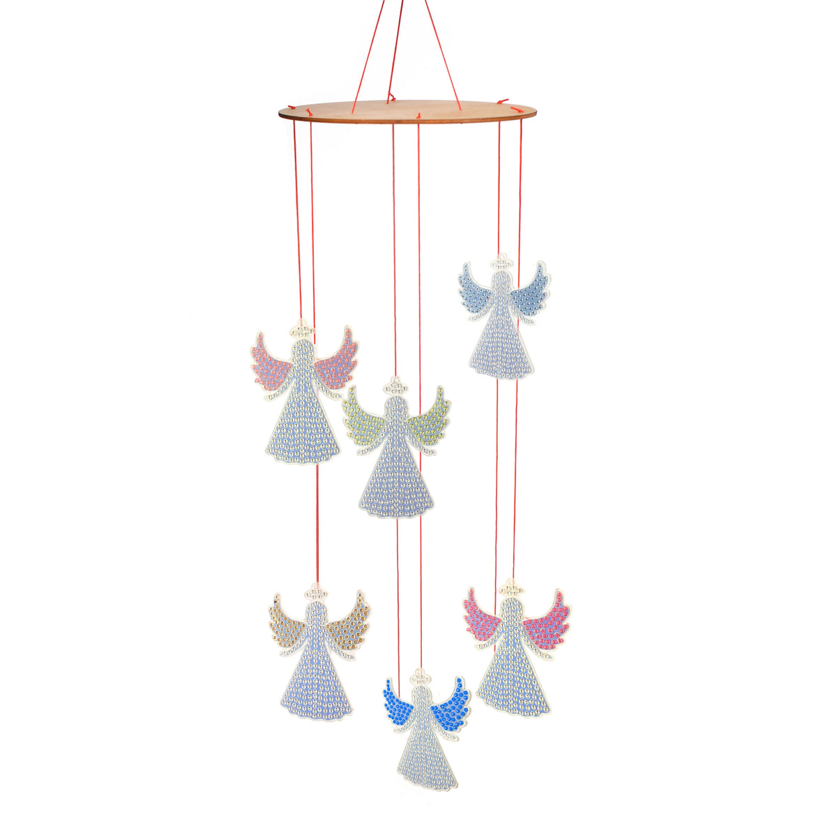 décoration fenêtre mobile oiseaux colibri strass lumineux artisanal vert rose bleu