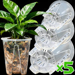 pot plante transparent moderne perforations clips intérieur extérieur 1pc 2pcs 5pcs