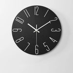 horloge murale bleu doré minimaliste fixation 30cm chambre coucher moderne numéros 3d opaques