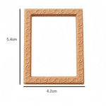 cadres photo résine animaux nature orange motif géométrique classique décoration maison jouets miniatures accessoires