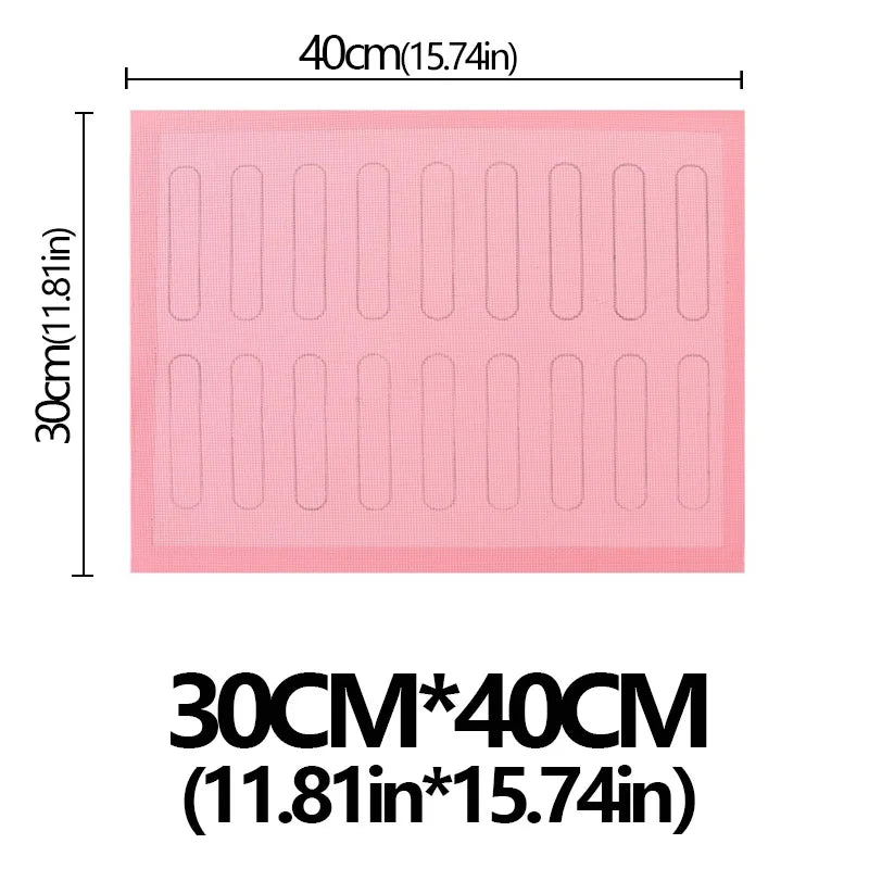 tapis cuisson silicone antiadhésif rose noir moderne cuisine pâtisserie environnement