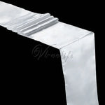 nappe table satin mariage événement extérieur banqueterie couleur or argent violet rouge festive