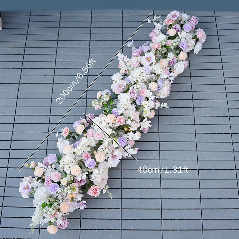 arche décoration mariage fleurs artificielles cœur violet anniversaire extérieur classique événement table decoration