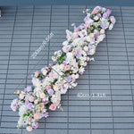 arche décoration mariage fleurs artificielles cœur violet anniversaire extérieur classique événement table decoration