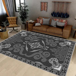 tapis violet bordeaux beige doux motifs floraux animaux moderne salon chambre