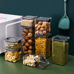 boîtes rangement alimentaires hermétiques plastique qualité alimentaire durable respectueux environnement transparentes couvercle noir clips