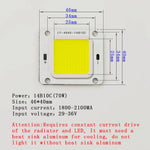 éclairage led module 46mm 40mm blanc jaune moderne fixe 50w 60w 70w