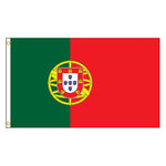drapeau portugal super tex polyester vert rouge emblème classique décoration 120x180cm