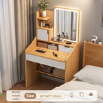 table maquillage moderne miroir lumineux tabouret blanc mdf chambre coucher