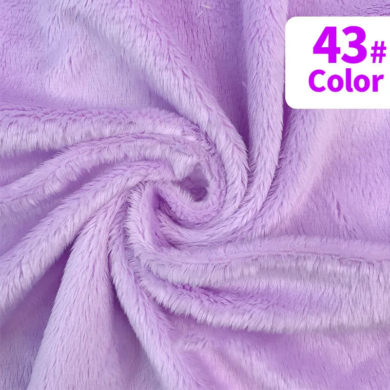 tissu velours doux violet rose blanc moderne confortable peluche respirant bricolage artisanat décoration