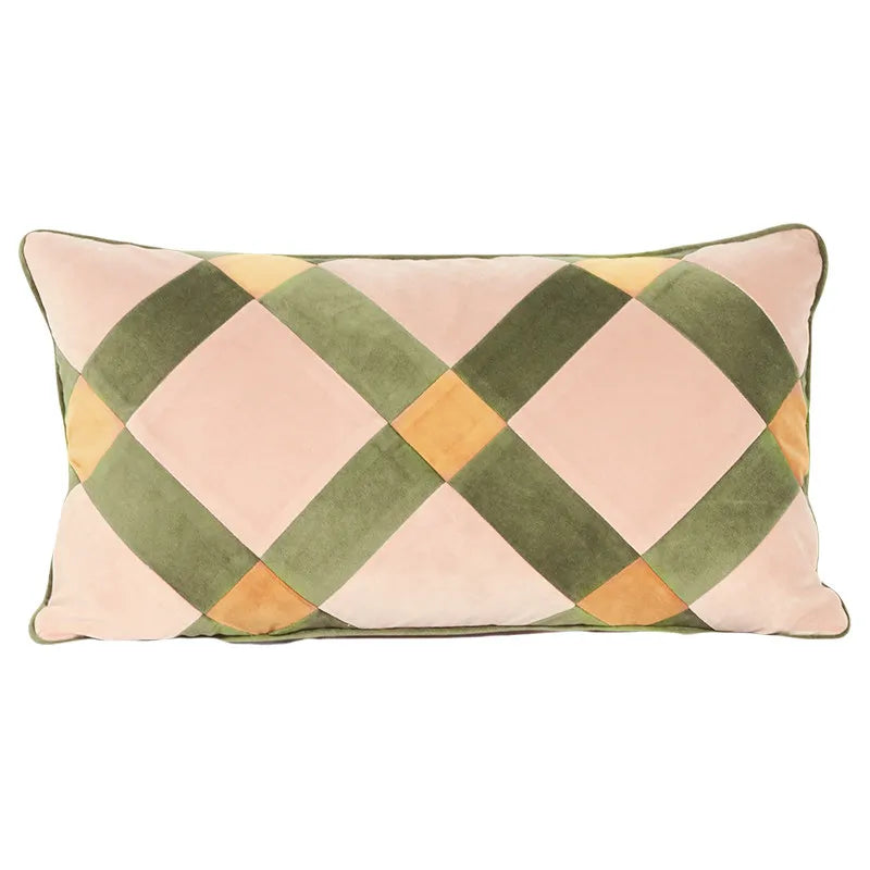 taie d'oreiller jacquard animal compagnie beige marron vert olive contemporain polyester respectueux environnement oblong