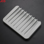 support savon silicone rose violet bleu vert orange gris moderne rayures horizontales