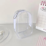 sac main transparent moderne cordon serrage noir vert rose violet minimaliste