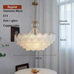 lampe suspendue blanc doré éventails classique vintage chaîne certifications sécuritéfluxlumineuxfaible