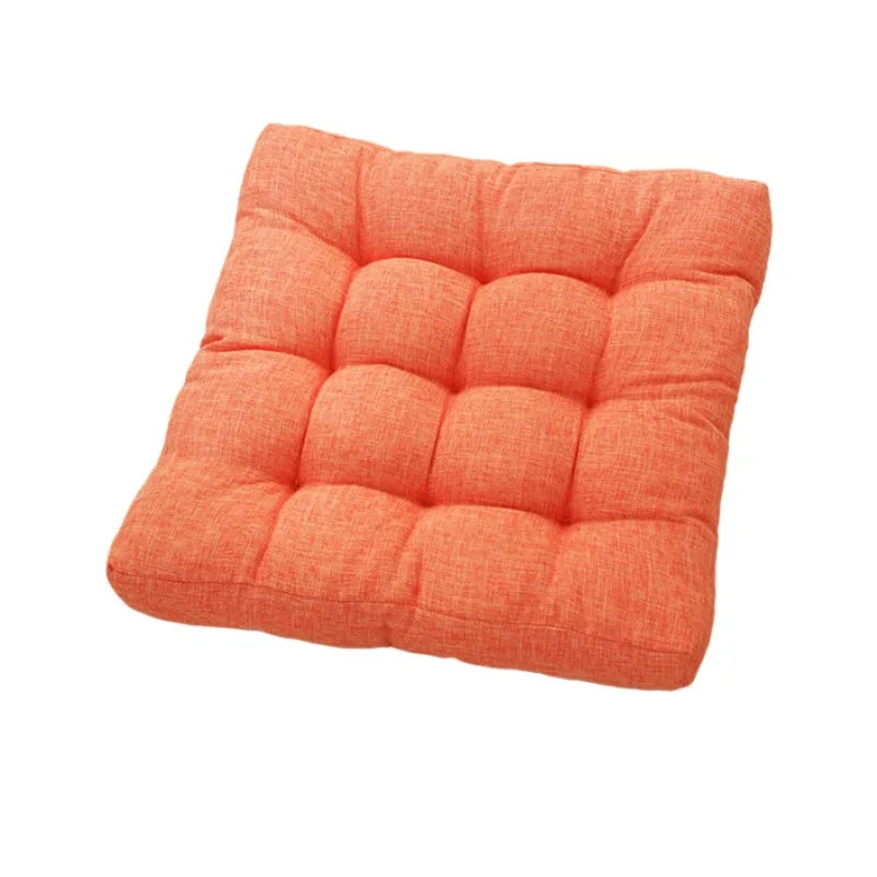 coussin siège rond polyester tissage fin rayé moderne couleur rose clair confortable 45x45cm