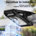 lampe poche led solaire clip noir moderne autoéclairante campingextérieur