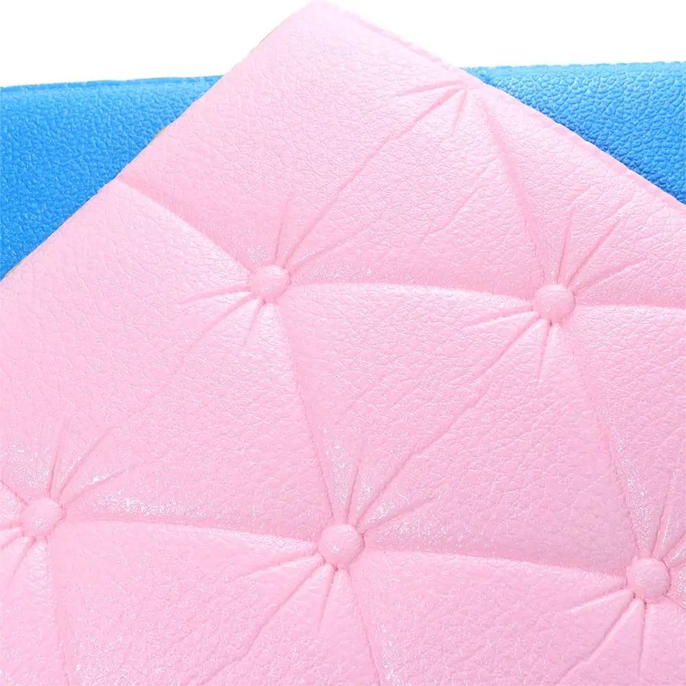 panneaux muraux adhésifs effet capitonné moderne rose bleu vert blanc