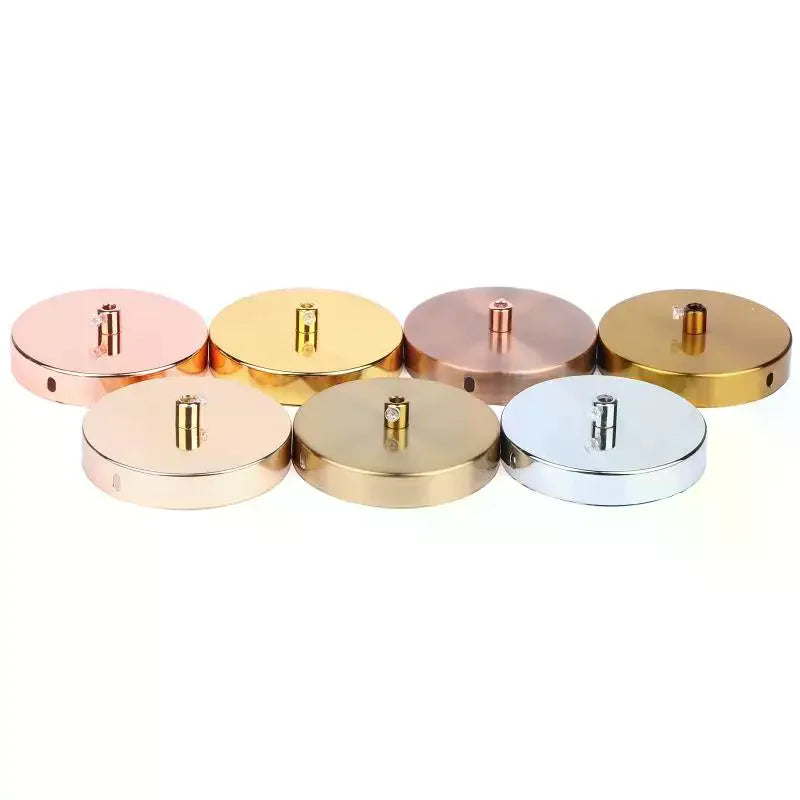 disques métalliques or cuivre argent noir blanc modernes accessoires éclairage décoration intérieure