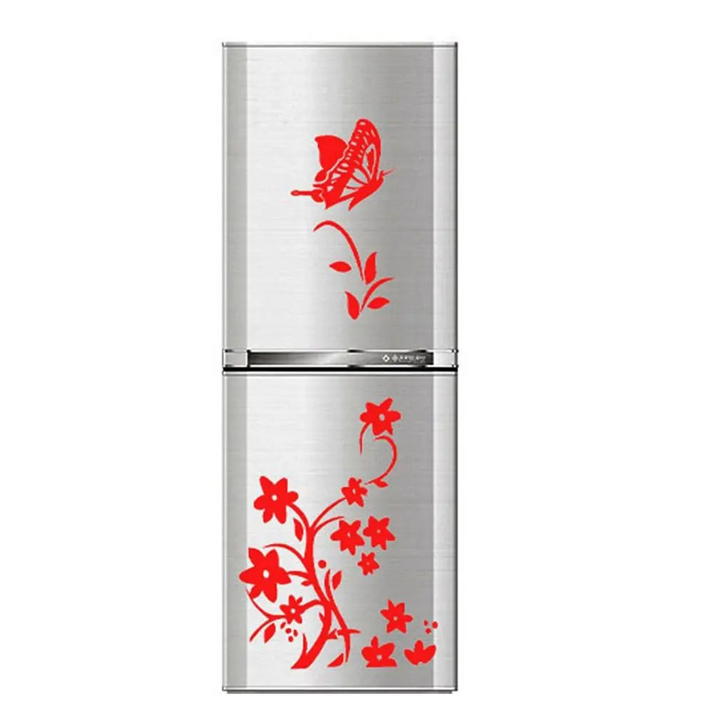 autocollants decoratifs fleurs papillons noir blanc minimaliste adhésif mur 30x30cm 60x40cm 70x25cm decoration maison