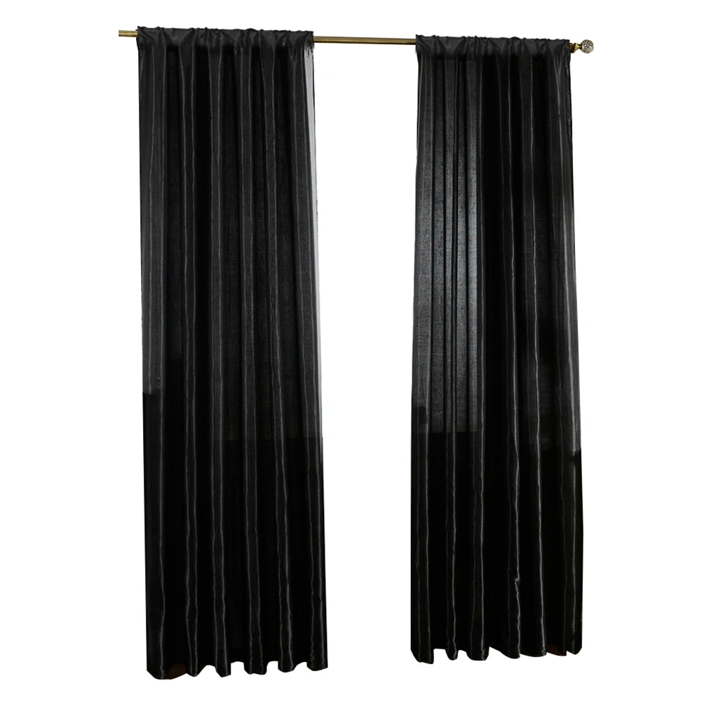 rideaux plissés blanc bleu rouge élégants semi transparent salon moderne polyester