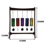 supports cloches vent bois naturel rouge motifs modernes minimalistes cloches