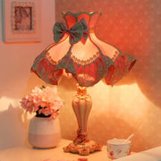 Lampe de chevet rose dentelle princesse pour chambre fille - Lumière douce et décoration romantique