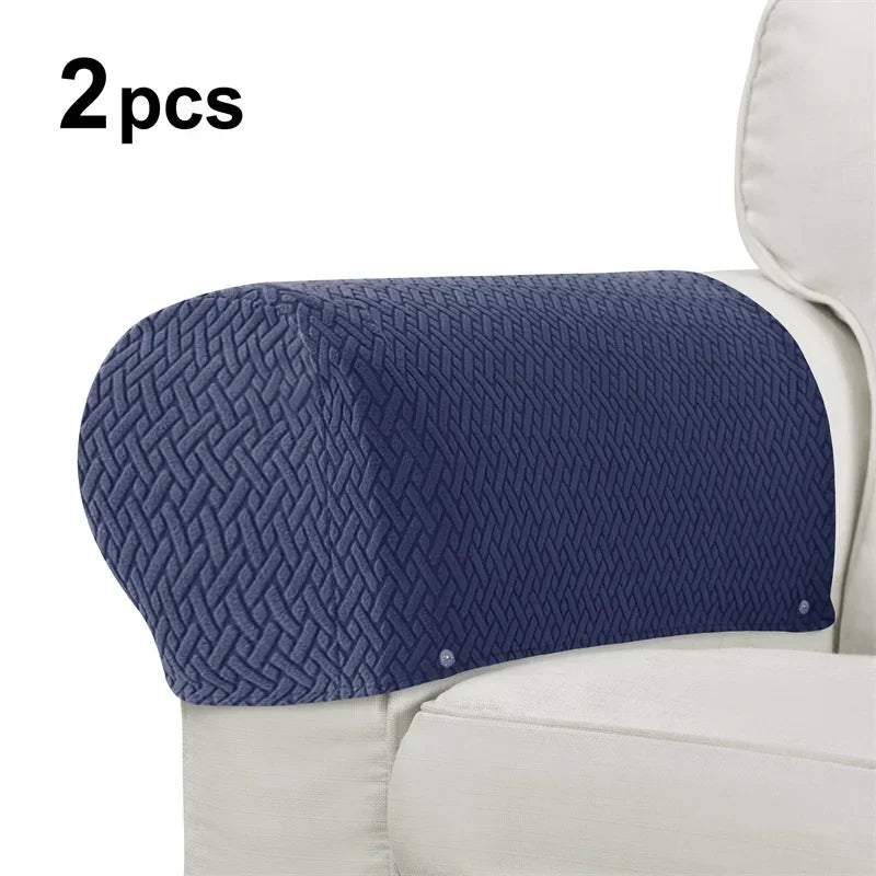 protège accoudoirs fauteuil tissé motifs géométriques gris moderne eyelets intérieur automne hiver