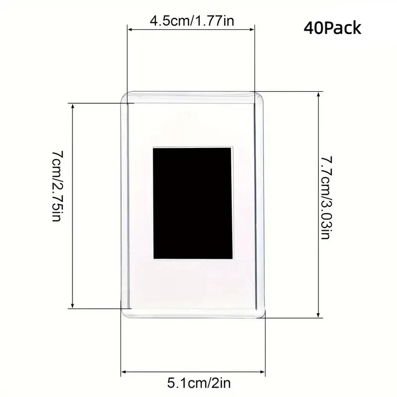 cadres photo magnétiques blanc transparent modernes minimalistes réfrigérateur 2x3 inches 12 20 40 packs