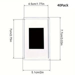 cadres photo magnétiques blanc transparent modernes minimalistes réfrigérateur 2x3 inches 12 20 40 packs