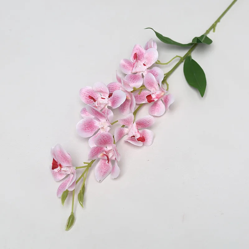 guirlande fleurs artificielles vanda soie bleu rose blanc jaune vert modernes intérieur decoration mariage