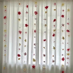 décoration murale florale suspendue diverses couleurs bohème artistique intérieur événementiel