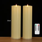 bougies led sans flamme étanches réglables modernes fêtes événements camping 30cm 50000 heures