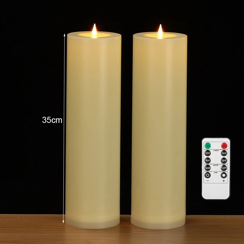 bougies led sans flamme étanches réglables modernes fêtes événements camping 30cm 50000 heures