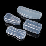 boîtes rangement pilules transparentes compartiments barres verticales horizontales modernes pratiques