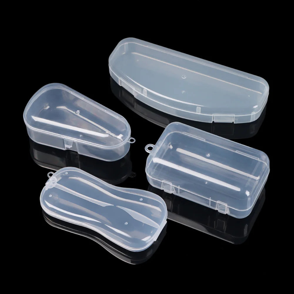 boîtes rangement pilules transparentes compartiments barres verticales horizontales modernes pratiques