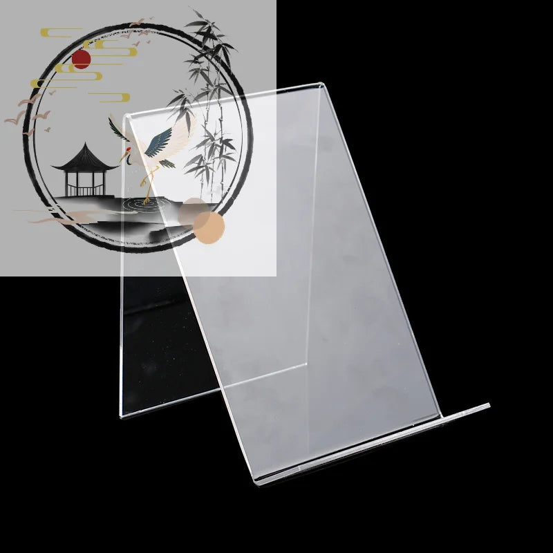 support livre transparent moderne adhésif scolaire organisation rangement acrylique gọn lại the title để